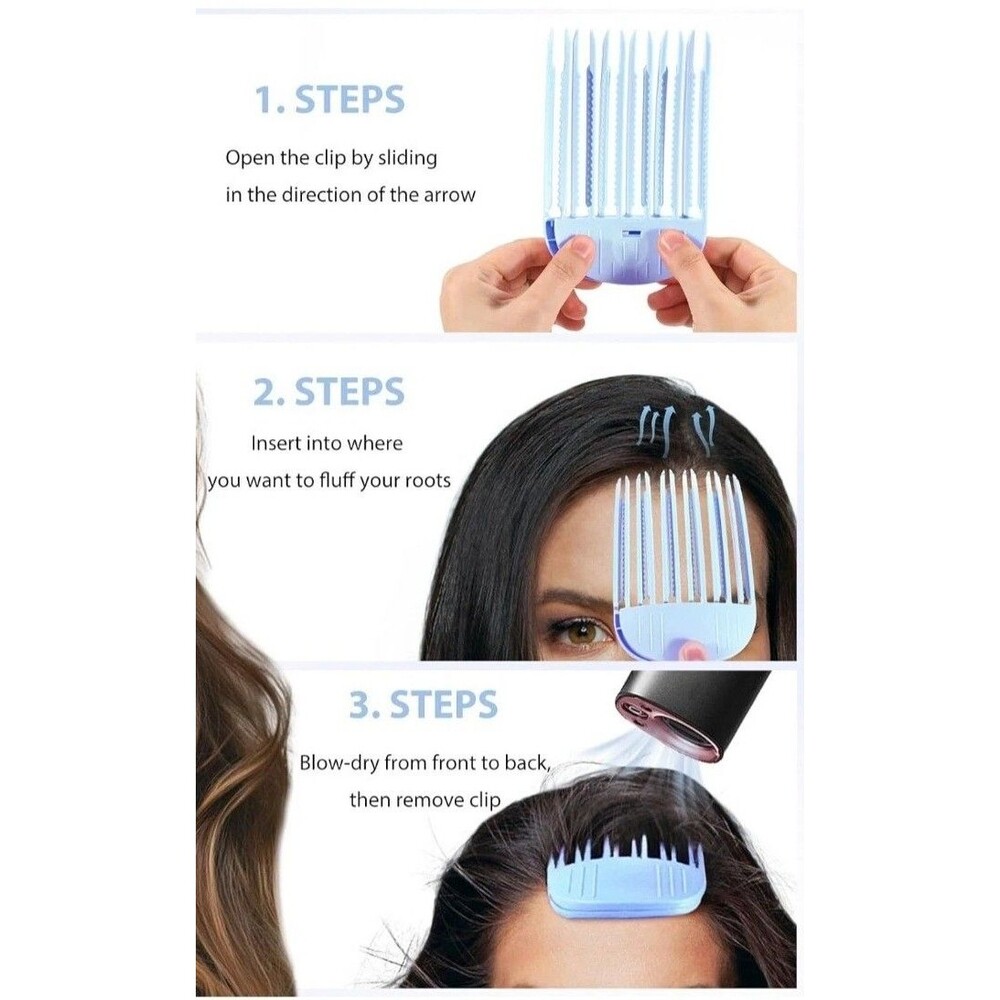 2Pcs Volumizing Hair Clips for Women Easy High Crown Volume Tool No Crease Hair - Picture 2 of 6